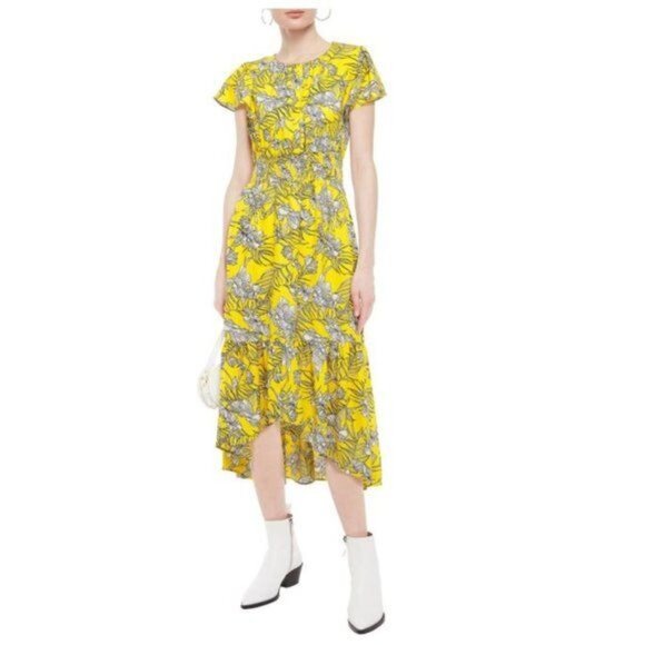 Walter Baker Ali Floral High-Low Dress - S - Picture 1 of 13